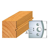 CMT 690.074 PROFILE KNIVES FOR INSERT SHAPER SYSTEM SP 1-37/64”x5/32” (40x4mm)